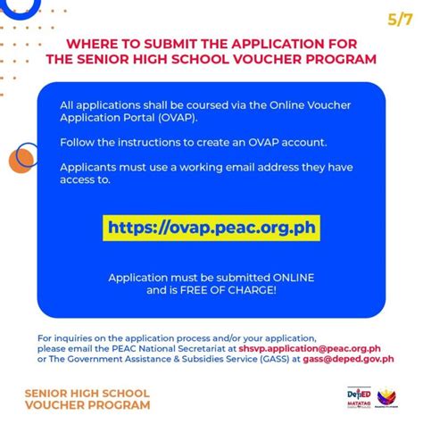 shsvp.application@peac.org.ph|DepEd opens Senior High School Voucher Application for SY .